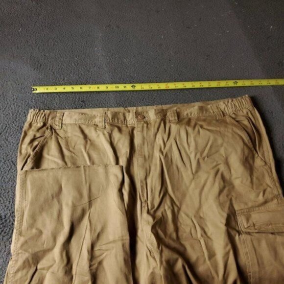 NEW Boulder Creek Trading Cargo Pants Big Tall Mens 54 38L Tan Chino Khaki Cott - Picture 4 of 7